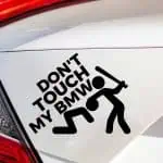 Don't touch my BMW nalepka