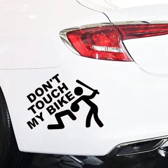 Don’t touch my bike nalepka za avto