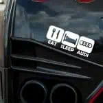 EAT SLEEP AUDI nalepka za avto