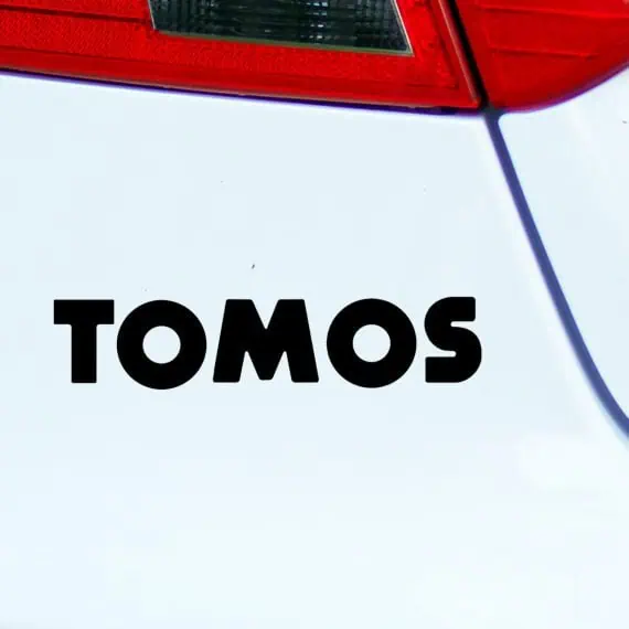 Logotip TOMOS nalepka za motor in avto