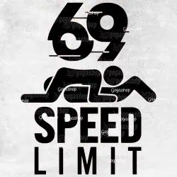 Nalepka 69 Speed Limit