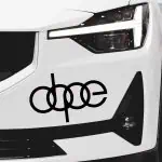 Nalepka AUDI logo DOPE za avto