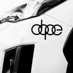 Nalepka AUDI logo DOPE za avtomobile