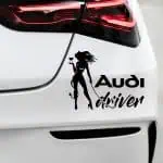 Nalepka Audi lady driver za avto