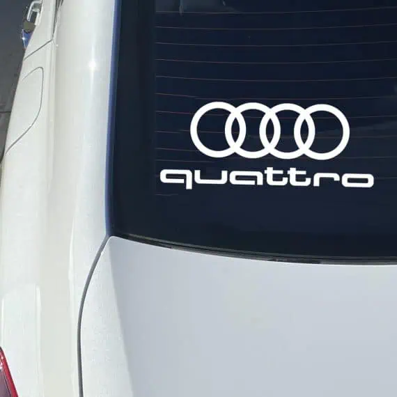 Nalepka Audi quattro