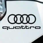 Nalepka Audi quattro logo