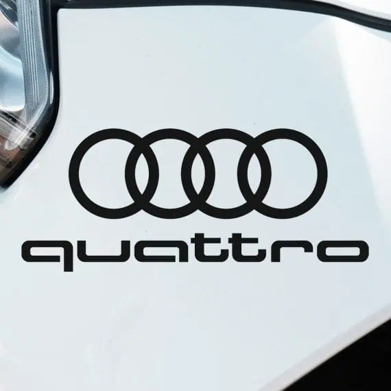 Nalepka Audi quattro logo