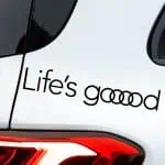 Nalepka Audi z napisom Life is Good