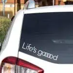 Nalepka Audi z napisom Life is Good za avto