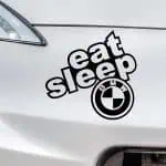 Nalepka BMW eat sleep