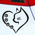Nalepka Cat heart