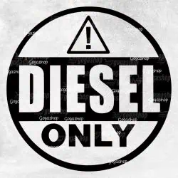 Nalepka DIESEL ONLY