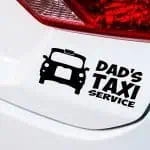 Nalepka Dads Taxi Service za avto