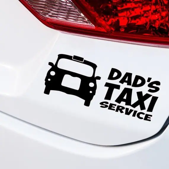 Nalepka Dads Taxi Service za avto