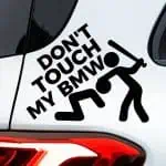 Nalepka Don't touch my BMW