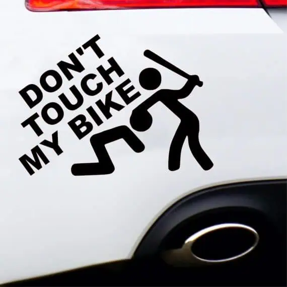 Nalepka Don’t touch my bike