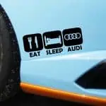 Nalepka EAT SLEEP AUDI za avto
