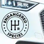 Nalepka Endangered species ročni menjalnik za avto