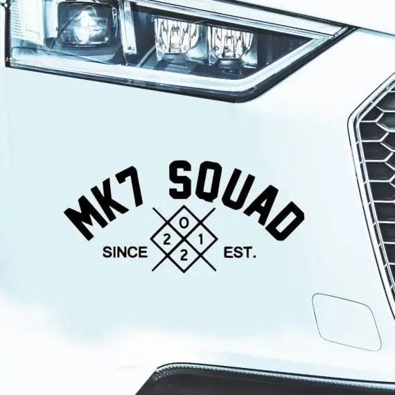 Nalepka MK7 Squad za avtomobile