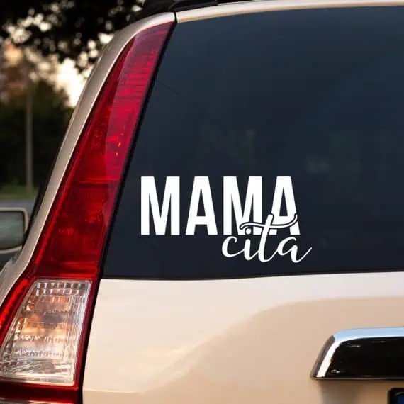 Nalepka Mamacita napisi za avtomobile