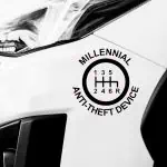 Nalepka Millennial Anti-Theft Device za avtomobile