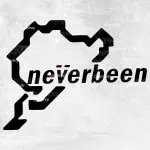Nalepka Neverbeen v slogu Nürburgringa