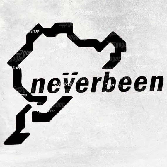 Nalepka Neverbeen v slogu Nürburgringa