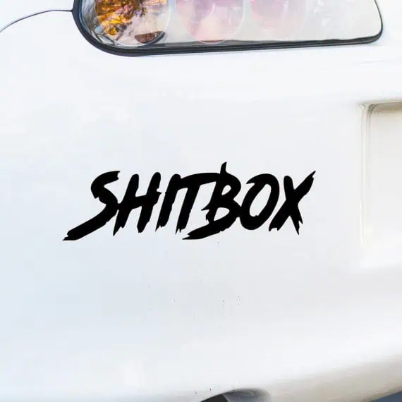Nalepka Shitbox za avto