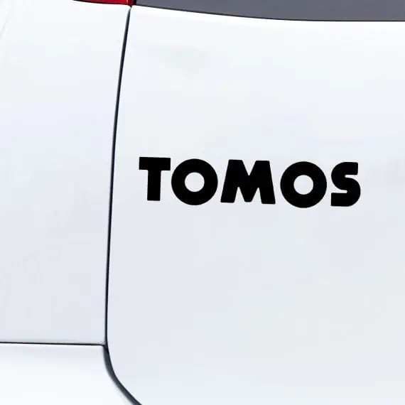 Nalepka TOMOS za avtomobile in motorje