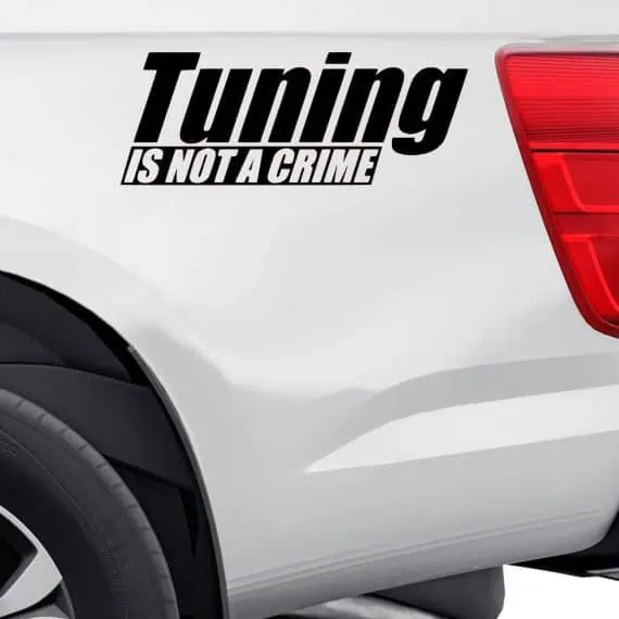 Nalepka Tuning is not a crime za avto