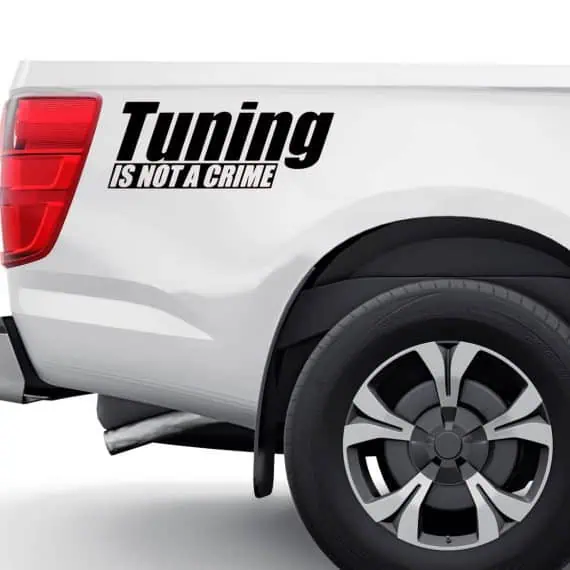 Nalepka Tuning is not a crime za avtomobile
