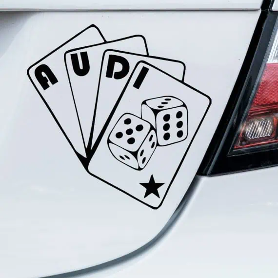 Nalepka logo AUDI karte