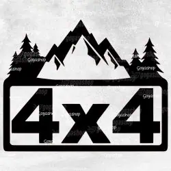 Nalepka za avto 4x4 OFF ROAD