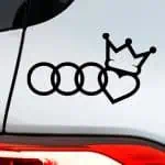 Nalepka za avto AUDI kraljica