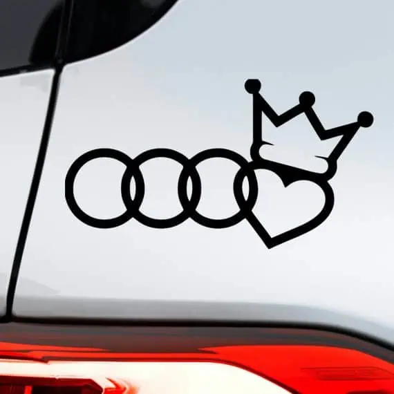 Nalepka za avto AUDI kraljica