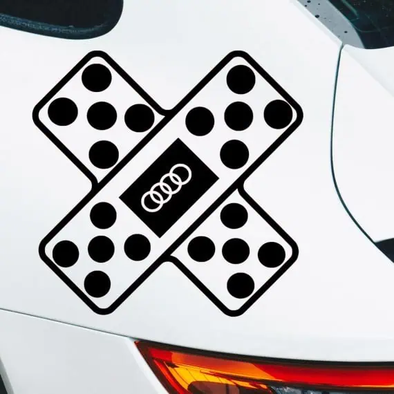 Nalepka za avto AUDI obliž