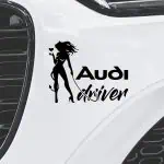Nalepka za avto Audi lady driver