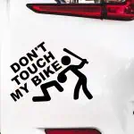 Nalepka za avto Don’t touch my bike