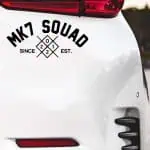 Nalepka za avto MK7 Squad