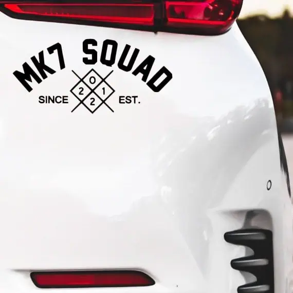 Nalepka za avto MK7 Squad