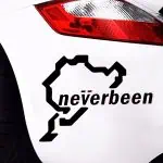 Nalepka za avto Neverbeen v slogu Nürburgringa
