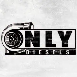 Nalepka za avto Only DIESEL