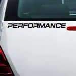 Nalepka za avto Performance