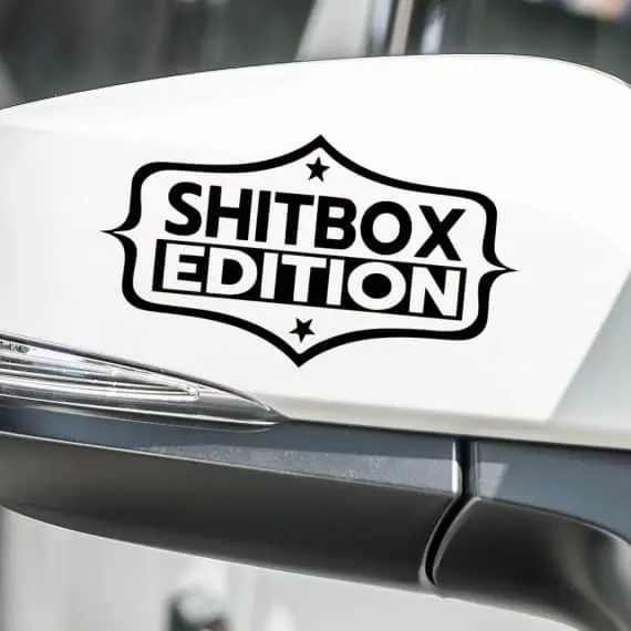 Nalepka za avto Shitbox EDITION