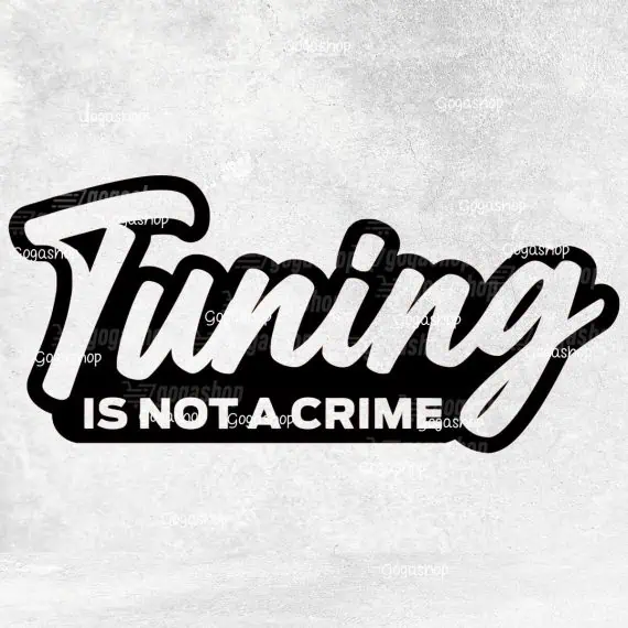 Nalepka za avto Tuning is not a crime