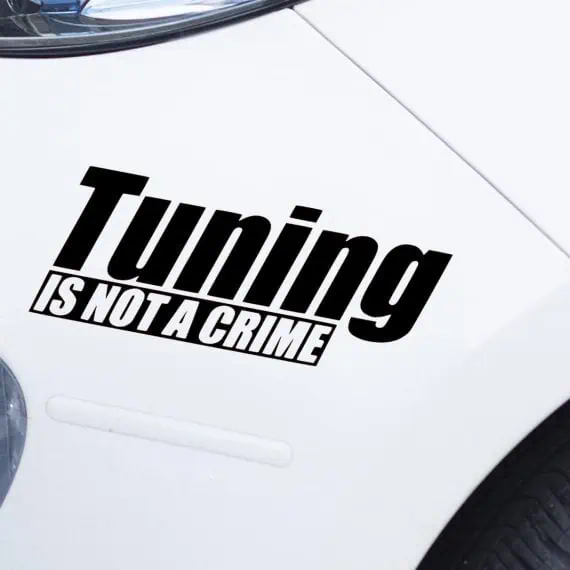 Nalepka za avto Tuning is not a crime