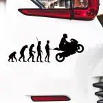 Nalepka za avto evolucija motorista