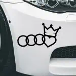 Nalepka za avto logo AUDI kraljica