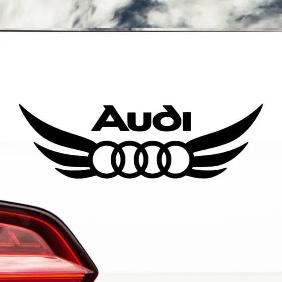 Nalepka za avto logo AUDI s krili