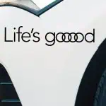 Nalepka za avtomobil Audi z napisom Life is Good